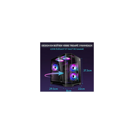 PC Gamer VIBOX 5700X • RTX 5050 • 16 Go • 500 Go SSD