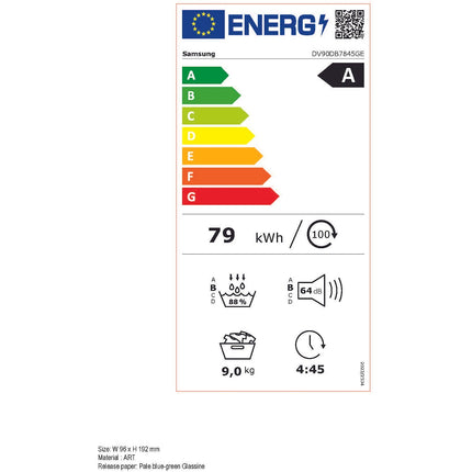 Sèche linge pompe à chaleur SAMSUNG DV90DB7845GE