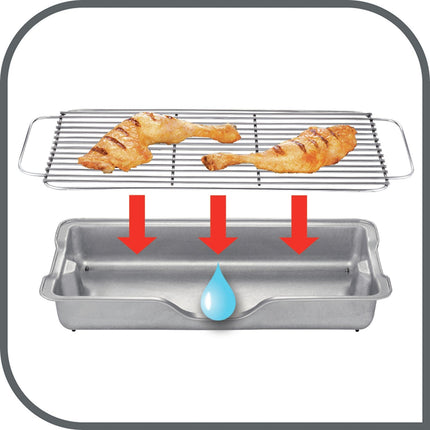 Barbecue électrique TEFAL BG921812 Easygrill XXL sur pieds, 48x26 cm