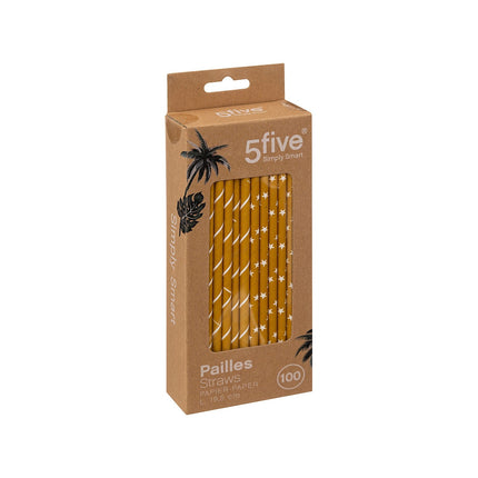 Paille 5FIVE x100 Papier Jangal