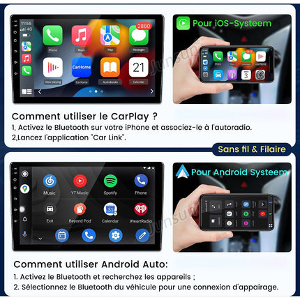 Autoradio connecté JUNSUN pour Kia Ceed JD 2012-2016 1+32G Carplay