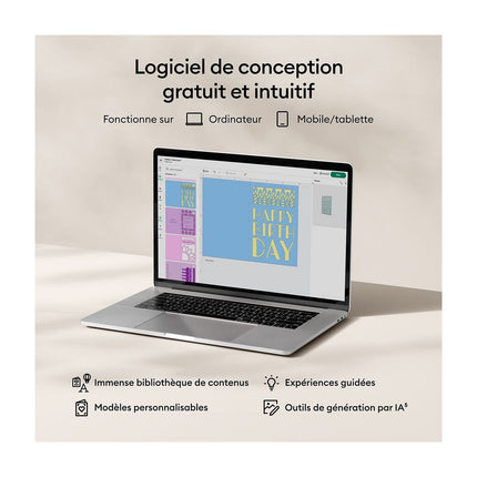 Machine de découpe CRICUT Bundle Deluxe Joy 2 Corail
