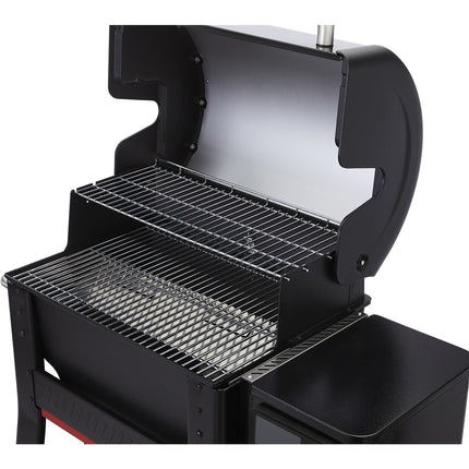 Barbecue pellet WEBER Searwood 600 black, sur chariot, surface de cuisson 61 x 45cm, thermostat digital