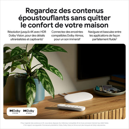 Passerelle multimédia GOOGLE TV Streamer 4K