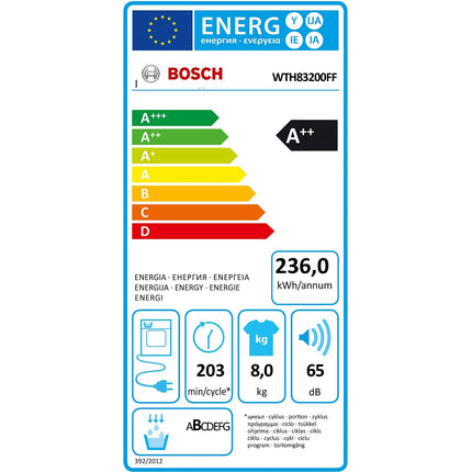 Sèche linge pompe à chaleur BOSCH WTH 83200FF Reconditionné