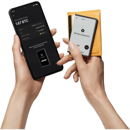 Crypto wallet LEDGER Stax Recovery key Noir