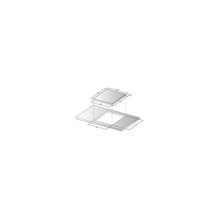 Plaque gaz BELDEKO BTG4Z-F01VNO/B