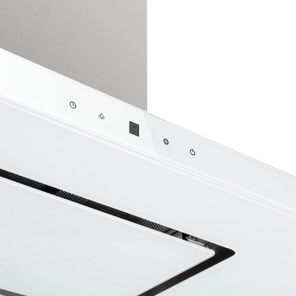 Hotte décorative îlot KLARSTEIN Valeria îlot 90cm 650m³/h CEE A blanc