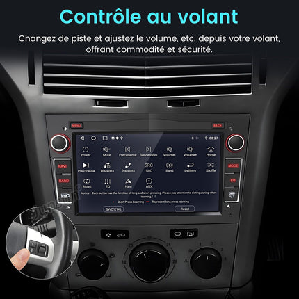 Autoradio connecté JUNSUN pour 7" Opel Astra H Corsa C/D Carplay