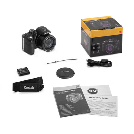 Appareil photo Bridge KODAK AZ425 Black + 1 Batterie + Etui