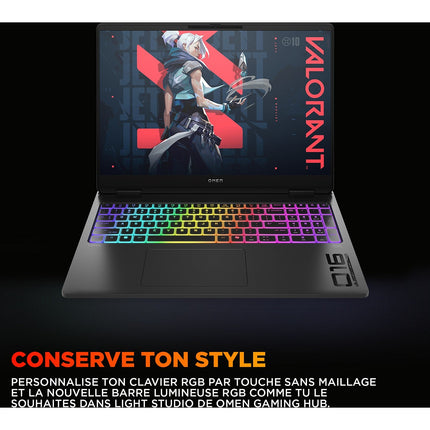 PC Gamer HP Omen 16" WQXGA 240Hz Intel Core Ultra 7 255HX Nvidia GeForce RTX 5070 Ti 32 Go RAM DDR5 SSD 1 To