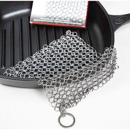 Eponges VICTORIA COOKWARE Fonte en Acier Inoxydable Cotte Mailles