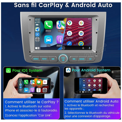 Autoradio connecté JUNSUN pour Alfa Romeo Mito 2008-19 64G Carplay