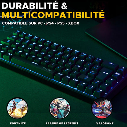 Clavier gamer THE G-LAB KEYZ titanium