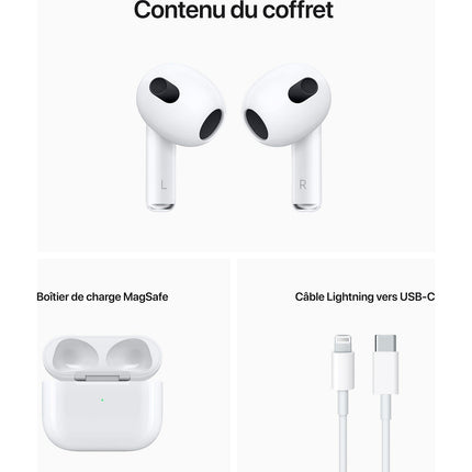 Ecouteurs APPLE AirPods 3 (Magsafe) Reconditionné