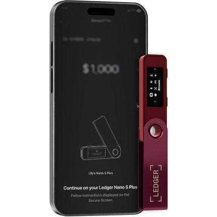 Crypto wallet LEDGER Nano S Plus Magenta Carminé