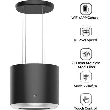 Hotte décorative îlot CIARRA VM4838B