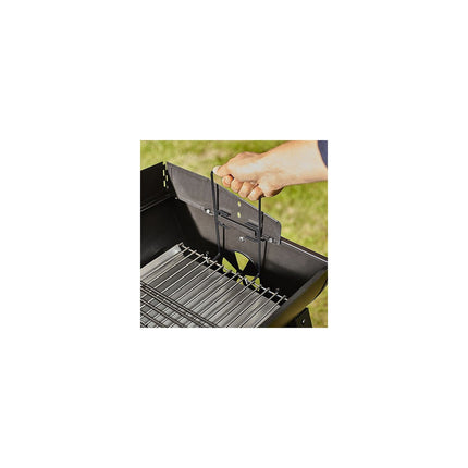 Barbecue charbon COOK'IN GARDEN TONINO 50 noir sur chariot 50 cm