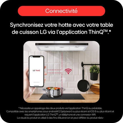 Hotte décorative murale LG HCEZ3626S ThinQ