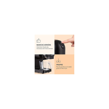 Extracteur de jus KLARSTEIN Bella Elegance - Noir
