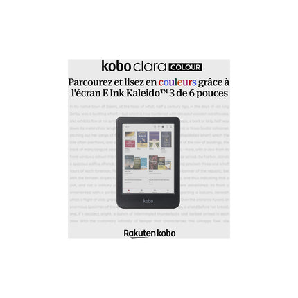 Liseuse eBook KOBO Clara Colour Noire