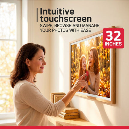 Cadre photo connecté AGFAPHOTO Cadre photo numérique Wi-Fi 32" AGFAPHOT