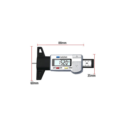 JUNSUN Outil de mesure pour pneus Silver