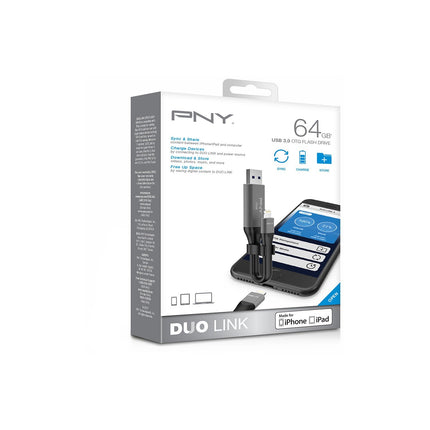 Clé USB iPhone PNY 64GO Pour iPhone et iPad