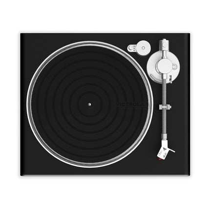 Platine vinyle VICTROLA ORTOFON 2M RED NOIR FACADE GRISE