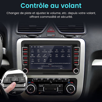 Autoradio connecté JUNSUN pour VW Golf 5 6 Passat Polo 6R Carplay