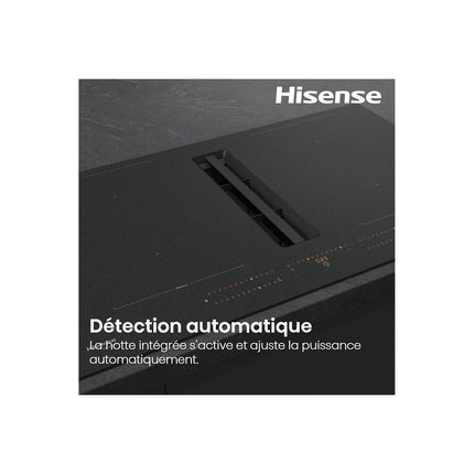 Plaque induction aspirante HISENSE HEH8443BSRWF InfiniteMattGlass