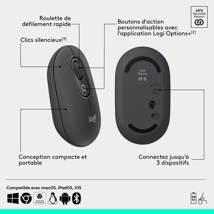 Souris sans fil LOGITECH POP Mouse