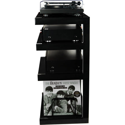 Meuble Hifi NORSTONE Esse vinyl - Noir