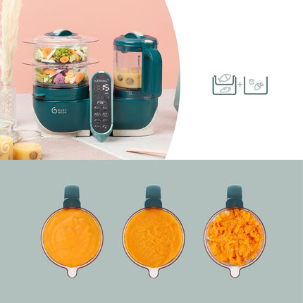 Mixeur Cuiseur Bébé BABYMOOV Nutribaby + Opal Green