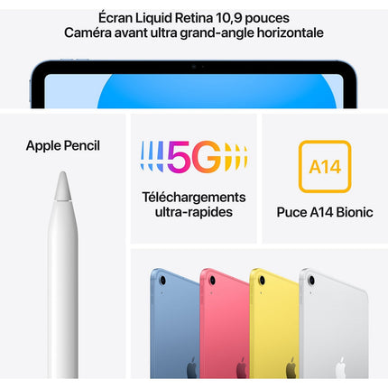 Tablette Apple IPAD 10.9 64Go Argent Reconditionné