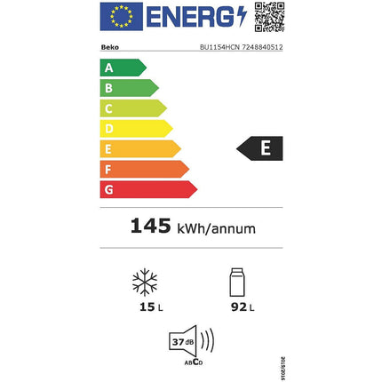 Réfrigérateur top encastrable BEKO BU1154HCN