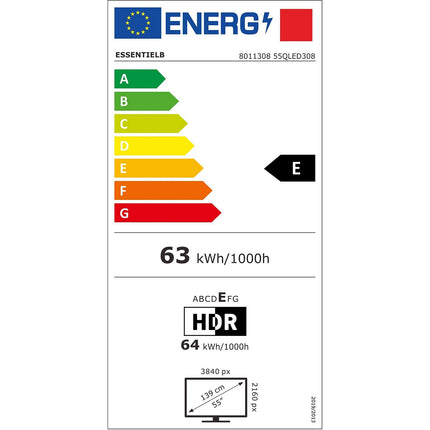 TV QLED ESSENTIELB 43QLED306 (2024) 43" (109 cm) 4K - Smart TV