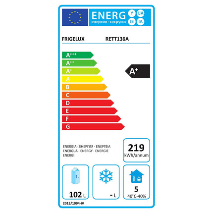 Réfrigérateur pro FRIGELUX d'extérieur RETT136A