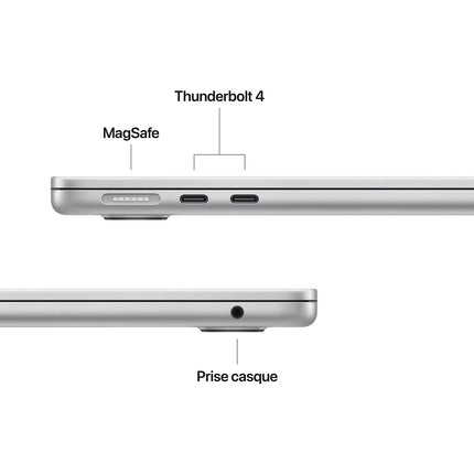 Ordinateur Apple MACBOOK Air 13" Puce M5 CPU 10 / GPU 8 coeurs Mémoire RAM 16Go Stockage 512Go SSD