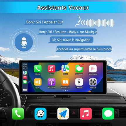 Autoradio connecté JUNSUN 10.26" GPS KAM USB Avec écran Carplay