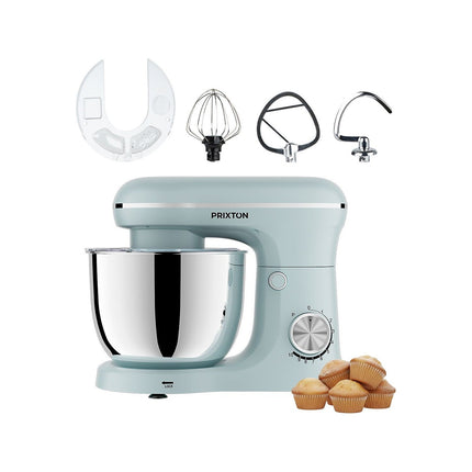 Robot pâtissier PRIXTON KR250 1500 W, 10 Vitesses, 5 L, Bleu