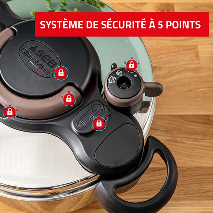 Autocuiseur SEB ClipsoMinut Gourmande 7.5L
