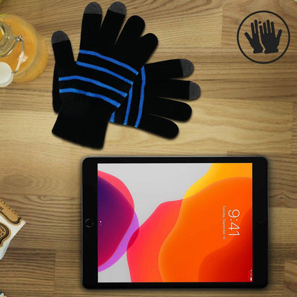 Gants AKASHI Gants d'hiver Unisexe Écran Tactile Bleu