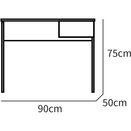 Bureau gamer BRIEBE 75x90x50cm, 1 Tiroir, ESC1189WHT