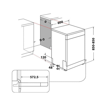 Lave vaisselle 60 cm INDESIT I0FD561W