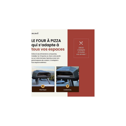 Four à pizza gaz BELDEKO DIEGO
