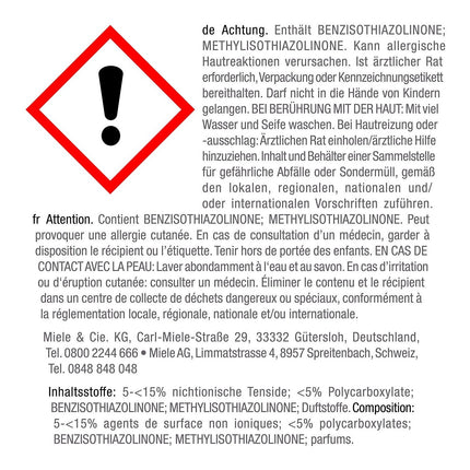 Liquide de rinçage MIELE 500 ml - bouteille en plastique recyclé