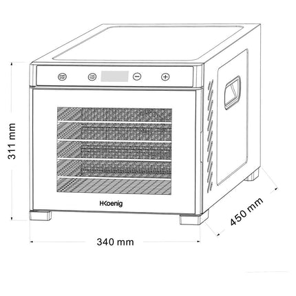Déshydrateur H.KOENIG DSY900
