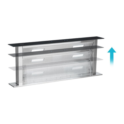 Hotte escamotable KLARSTEIN Royal Flush escamotable 540 m³/h 90 cm
