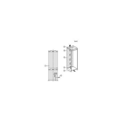 Réfrigérateur combiné encastrable MIELE KFN 7734 E